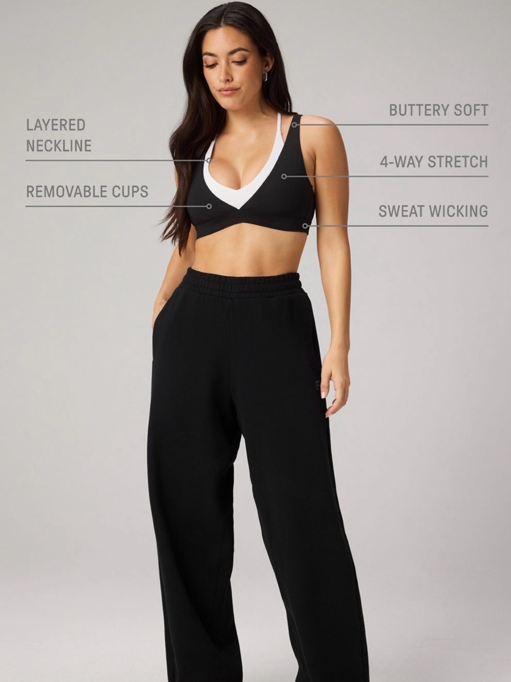 PureLuxe Double Layer Push-Up Low Impact Bra Size L